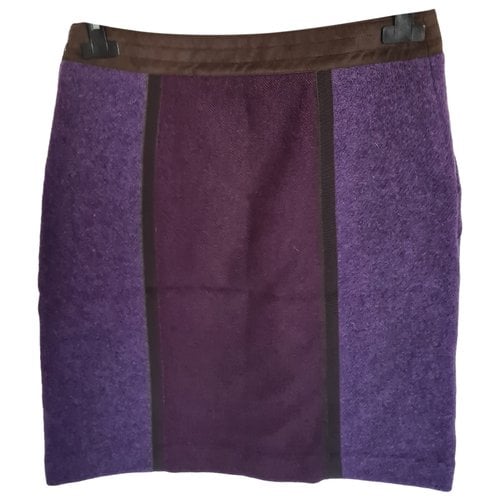 Pre-owned Etro Wool Mid-length Skirt In Purple