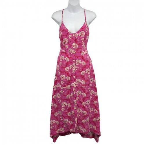 Pre-owned A.l.c Linen Maxi Dress In Pink