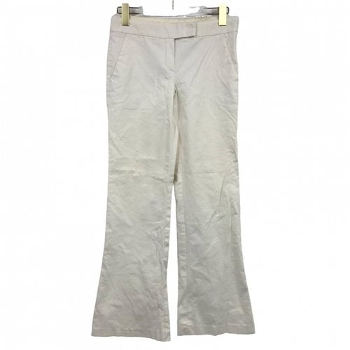Pre-owned Theory Trousers In White