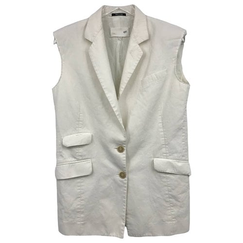 Pre-owned Maison Margiela Short Vest In White