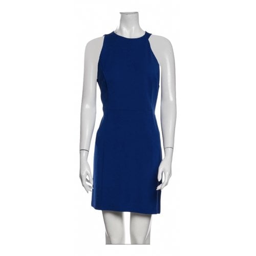 Pre-owned Halston Heritage Mini Dress In Blue