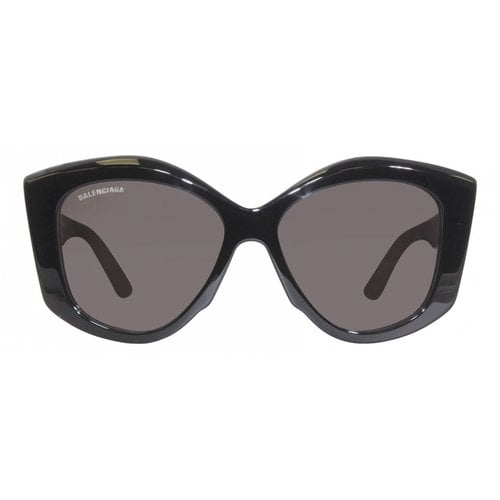 Pre-owned Balenciaga Oversized Sunglasses In Black