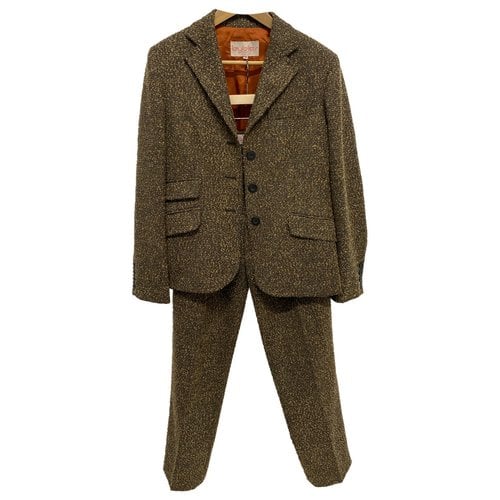 Pre-owned Byblos Wool Suit Jacket In Brown