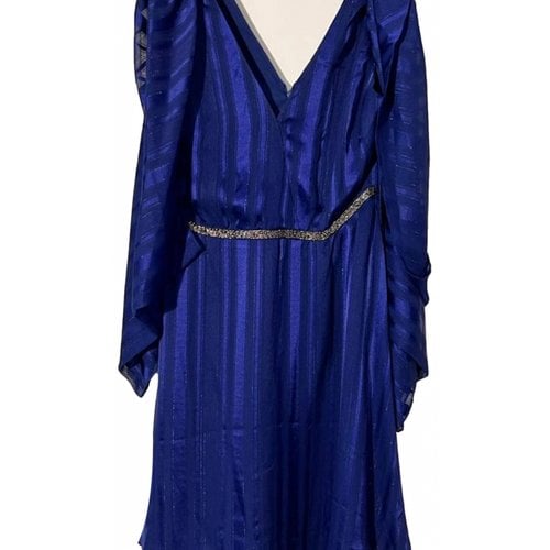 Pre-owned Halston Maxi Dress In Blue