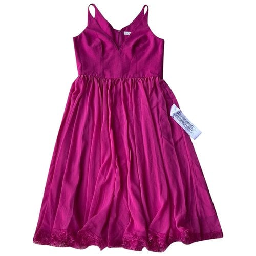 Pre-owned Dress The Population Mid-length Dress In Pink