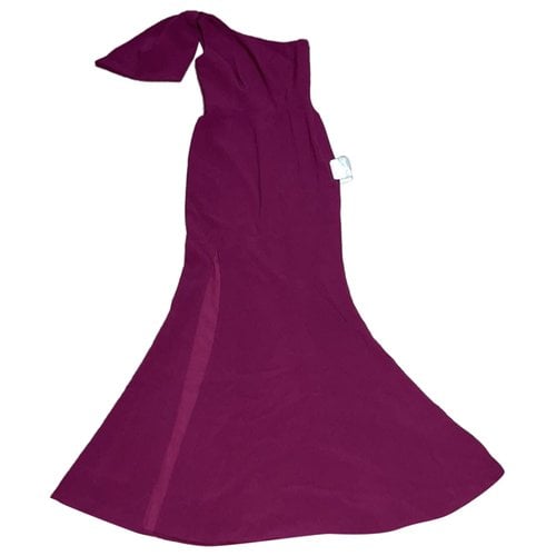 Pre-owned Dress The Population Maxi Dress In Purple