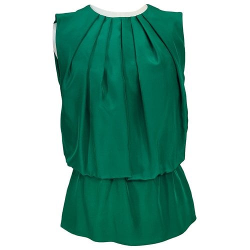 Pre-owned Emilio Pucci Silk Vest In Green