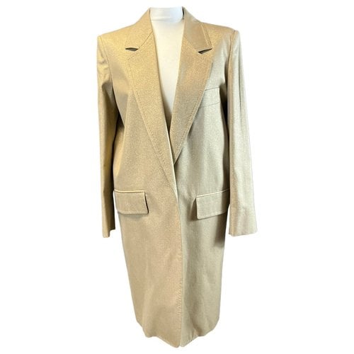 Pre-owned Max Mara Wool Blazer In Gold