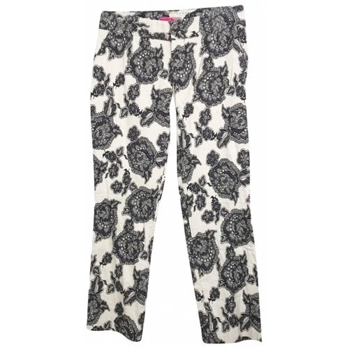 Pre-owned Alice And Olivia Trousers In White