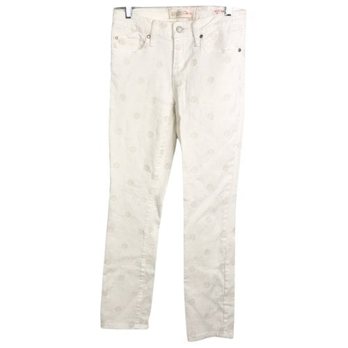 Pre-owned Marc By Marc Jacobs Slim Jeans In White