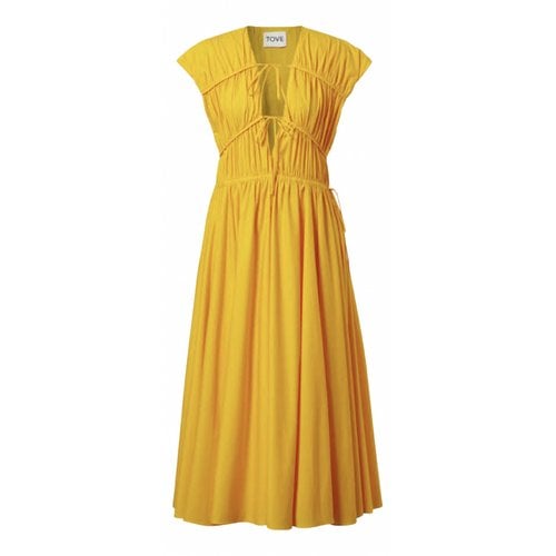 Pre-owned Tove Dress In Yellow