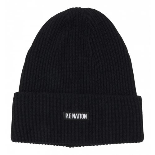 Pre-owned P.e Nation Wool Beanie In Black