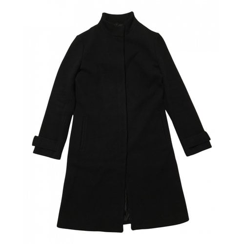 Pre-owned Patrizia Pepe Wool Coat In Black
