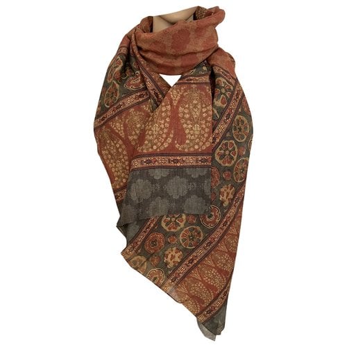 Pre-owned Pauw Silk Stole In Brown