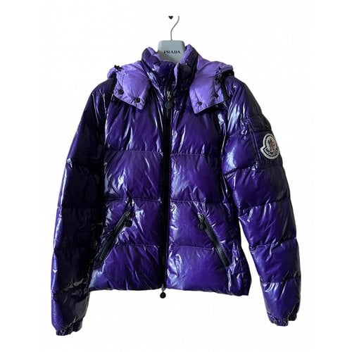 Pre-owned Moncler Coat In Purple