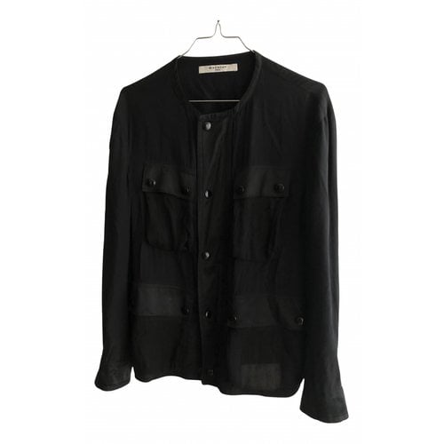 Pre-owned Givenchy Silk Jacket In Black