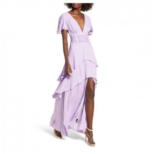 Pre-owned Afrm Maxi Dress In Purple
