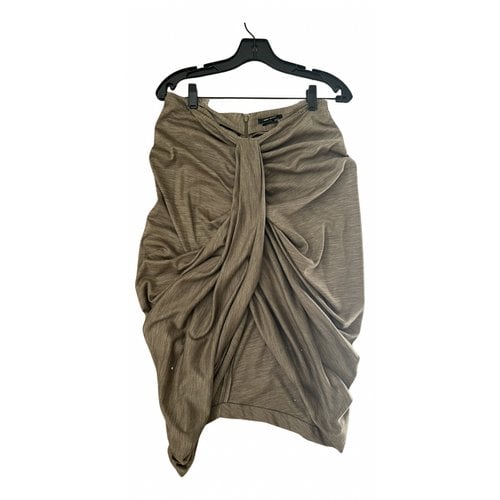 Pre-owned Isabel Marant Wool Mid-length Skirt In Green