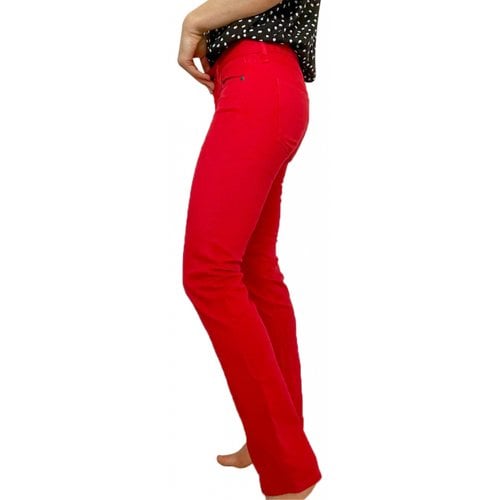 Pre-owned Jcrew Straight Jeans In Red