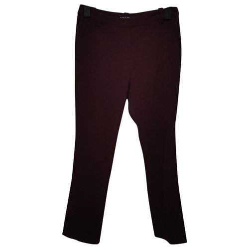 Pre-owned Marc Cain Chino Pants In Burgundy