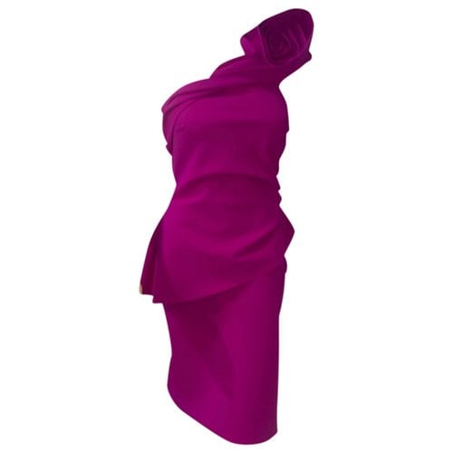 Pre-owned Chiara Boni Mid-length Dress In Purple