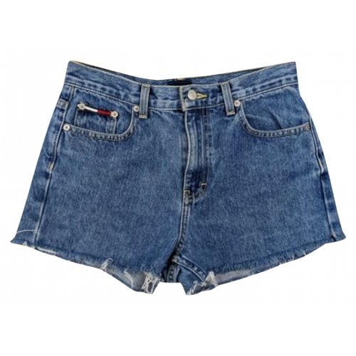 Pre-owned Tommy Hilfiger Mini Short In Blue