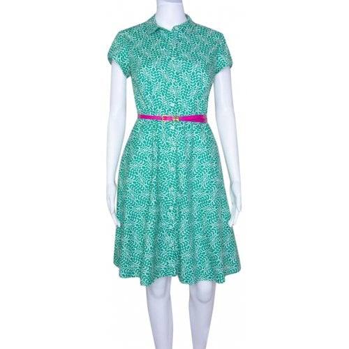 Pre-owned Boden Mini Dress In Green