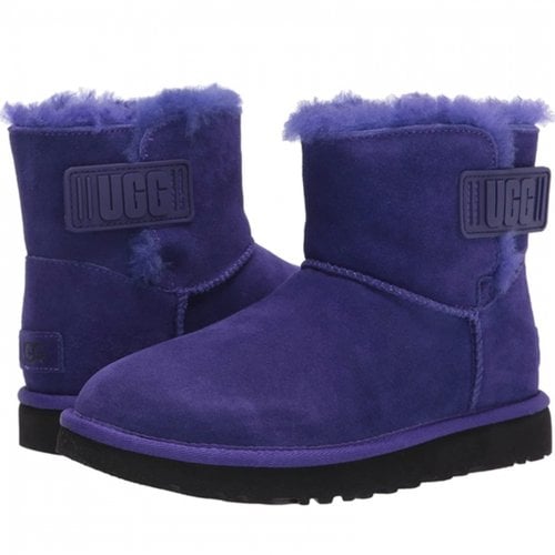 Pre-owned Ugg Ankle Boots In Purple