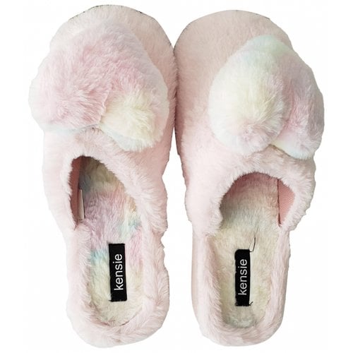 Pre-owned Kensie Faux Fur Flats In Other