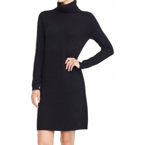 Pre-owned Jcrew Wool Mini Dress In Black