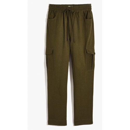 Pre-owned Madewell Linen Trousers In Green