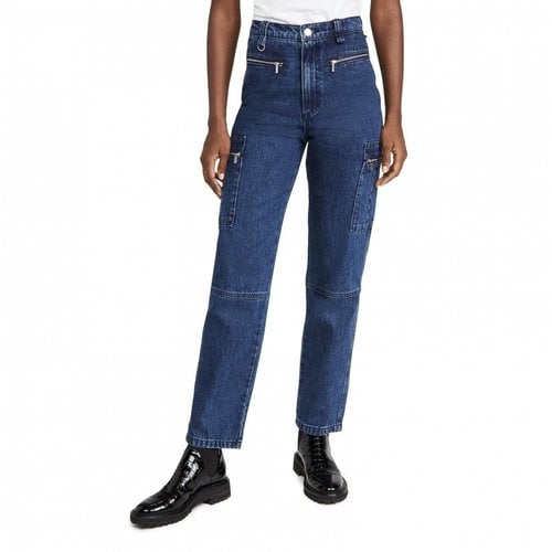 Pre-owned Weworewhat Straight Jeans In Blue