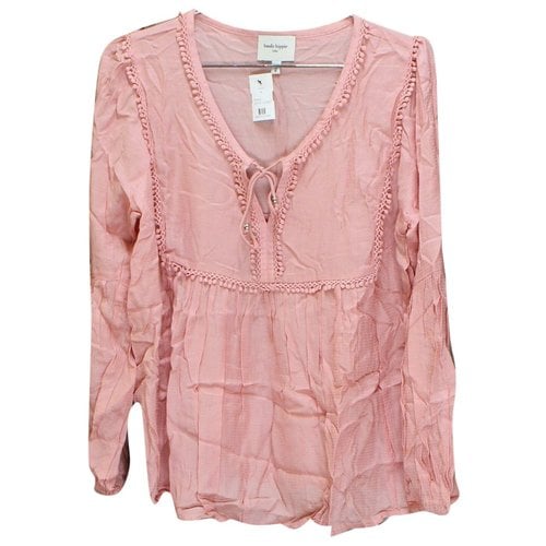 Pre-owned Haute Hippie Lace Blouse In Pink