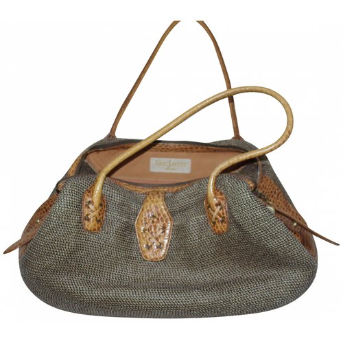 Pre-owned Eric Javits Leather Handbag In Brown