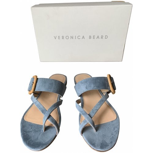 Pre-owned Veronica Beard Sandals In Blue