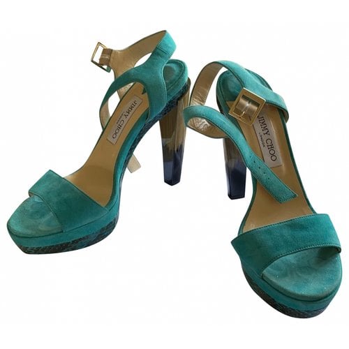 Pre-owned Jimmy Choo Sandals In Green