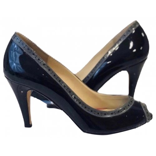 Pre-owned Johnston & Murphy Patent Leather Heels In Black