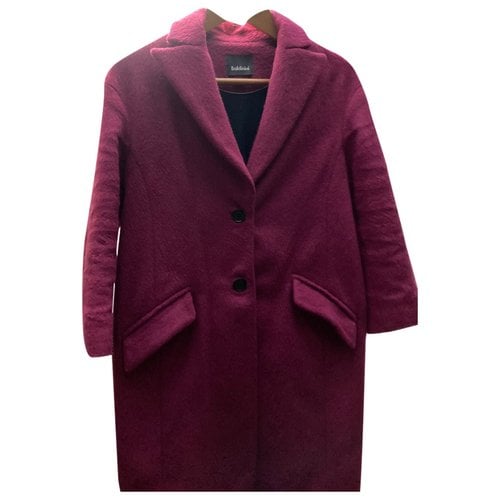 Pre-owned Baldinini Wool Coat In Pink