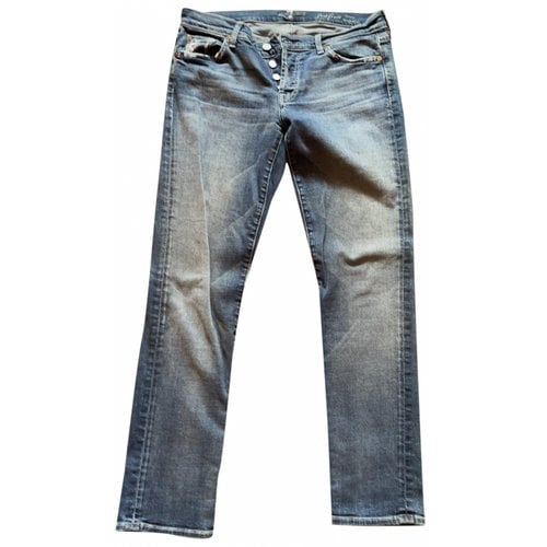 Pre-owned 7 For All Mankind Slim Jeans In Other