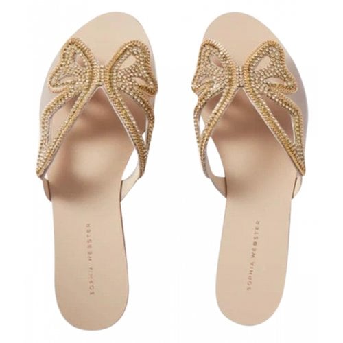 Pre-owned Sophia Webster Leather Sandals In Gold