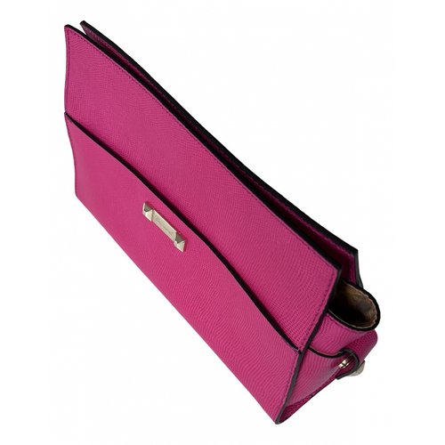Pre-owned Dsquared2 Leather Clutch Bag In Pink