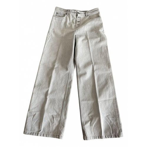 Pre-owned Dior Large Jeans In Grey