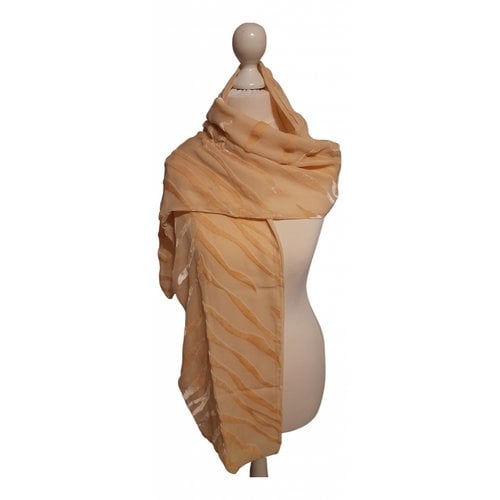 Pre-owned Wolford Silk Scarf In Yellow