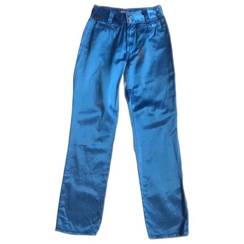 Pre-owned Diesel Trousers In Blue