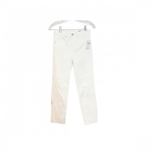 Pre-owned Blanknyc Straight Jeans In White