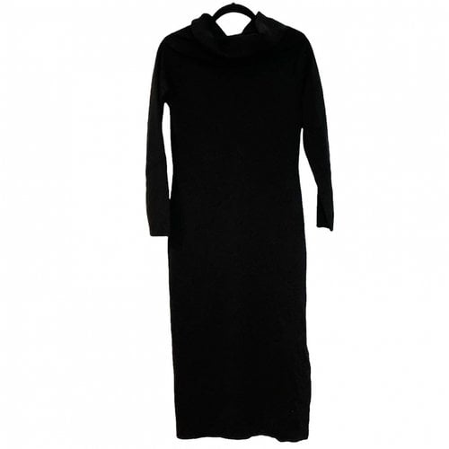 Pre-owned Worth Maxi Dress In Black