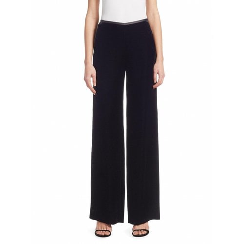 Pre-owned Armani Collezioni Large Pants In Black