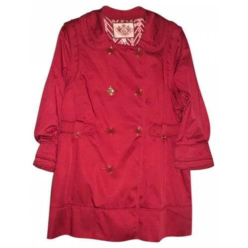 Pre-owned Juicy Couture Peacoat In Red