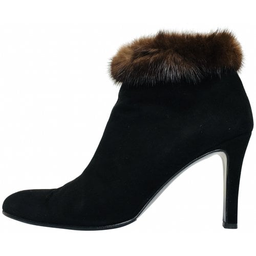 Pre-owned Bruno Magli Mink Boots In Other