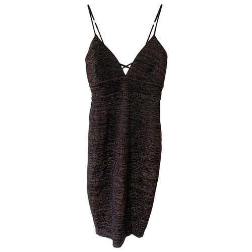 Pre-owned Nookie Lace Mid-length Dress In Black